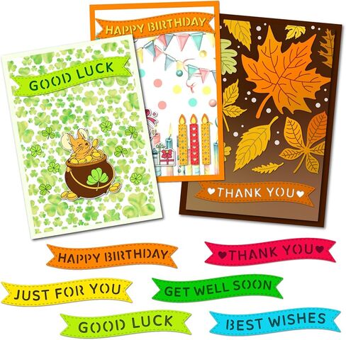 Arbuya 2pcs/Lot Happy Mother's Day Metal Die Cuts Happy Father's Day Cutting Dies Stencil Template for Cards Making DIY Paper Crafting Scrapbooking in Kuwait