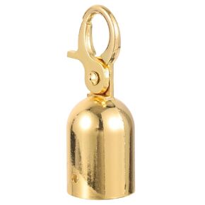 Toyvian 1pcs Stainless Steel Barrier Rope End Caps with Hooks Secure Carabiner Clips for Stanchion Barriers Easy Installation Decking Rope Connectors for Crowd Control and Outdoor Use(Silver) in Saudi Arabia