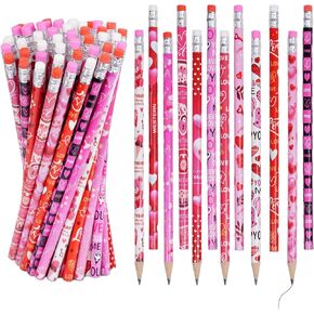 Rbenxia 48pcs يوم 100 يوم أقل من المدرسة الخشبية مع محو القمحازات ملونة أقلام الرصاص جوائز الحوافز أقلام الرصاص جدة الرصاص قلم رصاص للفصول الدراسية اللوازم المدرسية الهباتية in Kuwait