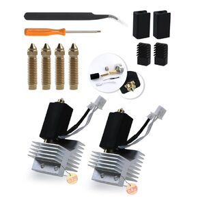 Manolindox 2Pack 0.4MM ترقية السيراميك Hotend لـ Elegoo Centauri Carbon، زيادة الكفاءة الحرارية بنسبة 15٪، مع 0.6 / 0.8 / 0.2 مم فرشاة فوهة نحاسية صلبة وجوارب سيليكون وأدوات عدة in Kuwait