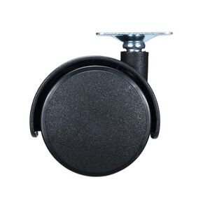 4Pcs Table Wheel 48mm 40mm Furniture Caster Plate Without Brake Swivel Castor Wheels Replace Trolley Cart Roller Black(40mm) in Kuwait