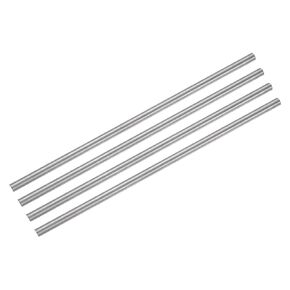 MECCANIXITY 4 قطع قضيب دائري من التيتانيوم، قطر 0.2 بوصة (5 مم) طول 8 بوصة GR5 معدن صلب TC4 قضيب دائري من التيتانيوم لطراز الطائرة والسيارات والسفن DIY Craft in Kuwait
