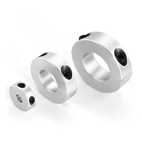 Double Split Clamp Shaft Collar, Double Split Shaft Collar Limit Ring with Screws Aluminum Alloy for 6-20mm Inner Diameter(12mm) in Kuwait