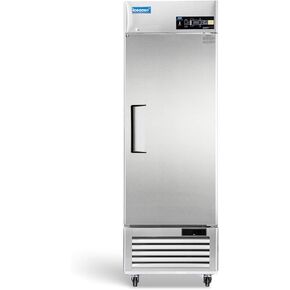 ICECASA 54" W Commercial Refrigerator Reach-in 49 Cu.ft 2 Solid Door Stainless Steel Commercial Refrigerator Fan Cooling for Restuarant, Bar, Shop, etc in Saudi Arabia