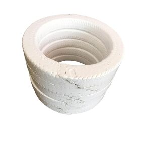 10 قطع من حلقات تعبئة غدة الألياف PTFE للصمامات - حلقات إغلاق مضفرة مقاومة لدرجات الحرارة العالية (OD88*ID68*10mmT) in Kuwait