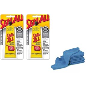 (عبوة من 6 قطع) - مادة لاصقة لاصقة لجميع الأغراض من شركة Eclectic Products 380100 + 4 مناشف تسوق تجارية زرقاء - للاستخدام الصناعي والزراعي (6) in Kuwait