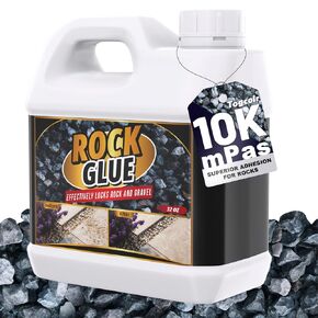 Rock Glue for Landscaping - 32 Oz Strong Mulch Glue, Long-Lasting Gravel Adhesive for Garden, Yards, Plants, Outdoor Walkway, Pebbles, Pea Fish Tank Gravel in Saudi Arabia