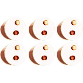 Liquid Culture Jar Lids 6 Pack - Autoclavable Plastic Wide Mouth Jar Lids with Heavy Duty Syringe Injection Port for Mushroom Cultivation in Saudi Arabia