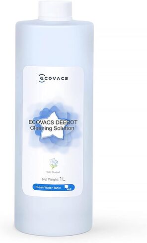 ECOVACS Multi-Surface Floor Cleaning Solution, Compatible with DEEBOT X11 OMNI Cyclone / X9 PRO OMNI / T80 OMNI / T50 PRO OMNI / N30 Series / N20 Series and all other Robot Vacuum Cleaners, 1L in Saudi Arabia
