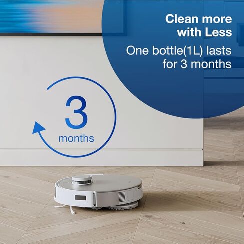 ECOVACS Multi-Surface Floor Cleaning Solution, Compatible with DEEBOT X11 OMNI Cyclone / X9 PRO OMNI / T80 OMNI / T50 PRO OMNI / N30 Series / N20 Series and all other Robot Vacuum Cleaners, 1L in Saudi Arabia