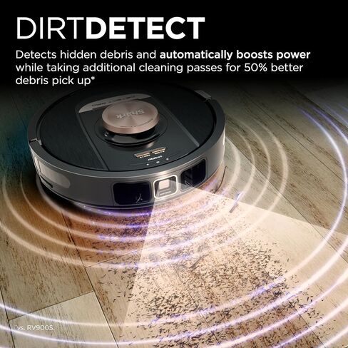 Shark RV2820AE Detect Pro Self-Empty Robot Vacuum, XL 60-Day HEPA Base, Best for Pet Hair, Smart Home Mapping, LiDAR Navigation (Renewed) in Kuwait