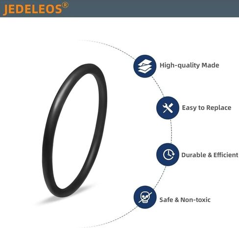 JEDELEOS RD Belt 66100 for Sanitaire Commercial Upright Vacuum SC679 SC684 SC688 SC886 SC887 SC888 SC899, Round Belts for Eureka 52100 and 52100C Replace Parts 30563B (Pack of 6) in Saudi Arabia