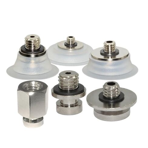 1PCS ZP2-TB10/15/20/25/30MTS-B5/H5 Pneumatic Vacuum Suction Cup Set White Silicone Rubber Round Flat Vacuum Sucker(ZP2-TB15MTS-H5) in Saudi Arabia