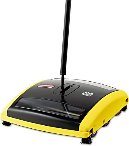 مكنسة ميكانيكية بدون فرشاة، مقبض 44 بوصة، أسود/أصفر in Kuwait