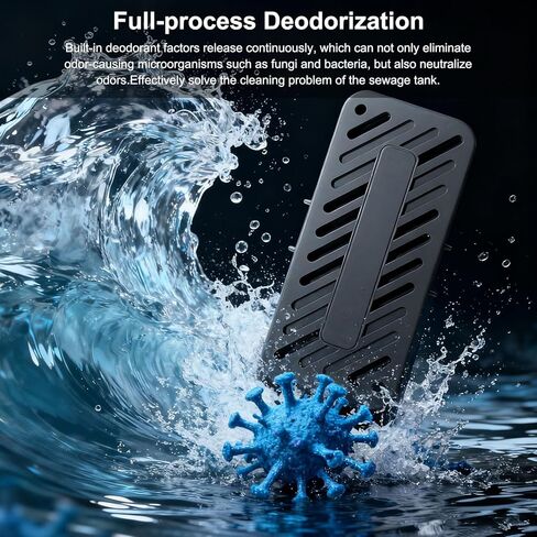 متوافق مع وحدة Dreame X50 Ultra L40 Ultra / X40 Ultra / X40 Pro Ultra Silver Ion وحبيبات إزالة الروائح الكريهة من خزان المياه العادمة (عبوتان) in Saudi Arabia