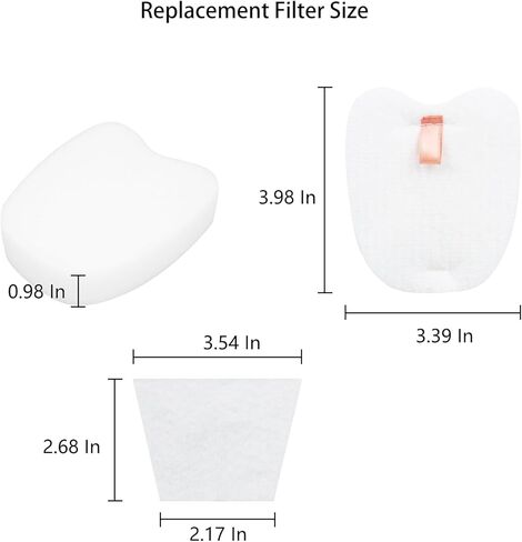 فلتر بديل من Ymimi لمكنسة Shark HV371 HV370 Rocket Pro DLX السلكية (4 إسفنج، 4 مرشحات لباد) in Kuwait
