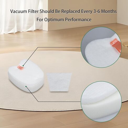 فلتر بديل من Ymimi لمكنسة Shark HV371 HV370 Rocket Pro DLX السلكية (4 إسفنج، 4 مرشحات لباد) in Kuwait