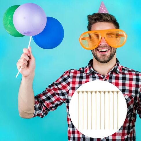 ABOOFAN 100 Sets Balloon Arch Stand Kit with Holder Cups, 42cm Gold Reinforced Balloon Stick Supports for Table Centerpieces and Party Decorations in Saudi Arabia