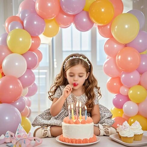 طقم قوس بالون حامل قوس بالون مع قاعدة، 9 أقدام و5.6 أقدام ارتفاع حر الانحناء نصف قوس بالون حامل لتزيين ساحة استحمام الطفل وحفلات أعياد الميلاد (بدون بالونات) in Kuwait