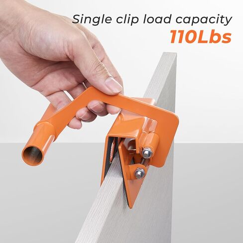 حامل لوحة إمبوت، أداة رفع الخشب الرقائقي، أداة حمل الحوائط الجافة، تدعم ما يصل إلى 110 رطل - مقبض مريح بيد واحدة، مناسب للخشب والجدران الجافة وأدوات النجارة وملحقاتها in Kuwait