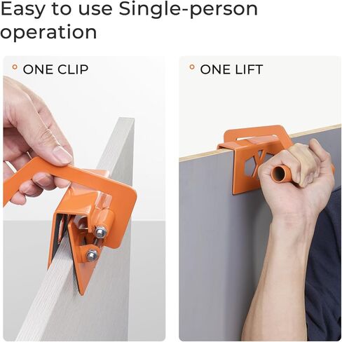 حامل لوحة إمبوت، أداة رفع الخشب الرقائقي، أداة حمل الحوائط الجافة، تدعم ما يصل إلى 110 رطل - مقبض مريح بيد واحدة، مناسب للخشب والجدران الجافة وأدوات النجارة وملحقاتها in Kuwait