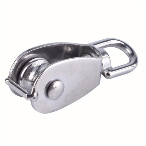 Stainless Steel Pulley M15/M20 M25 M32 Single Wheel Swivel Lifting Rope Pulley Set Bearing Lifting Wheel Tools (M15) in Saudi Arabia