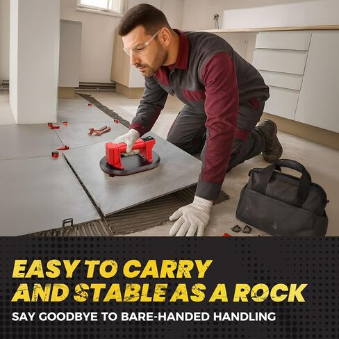 أكواب شفط كهربائية Mtnte للزجاج والبلاط والجرانيت والنوافذ لرفع وتحريك 440 رطل. سعة التحميل 16 فولت كحد أقصى رافع كوب شفط كهربائي عالي التحمل in Kuwait