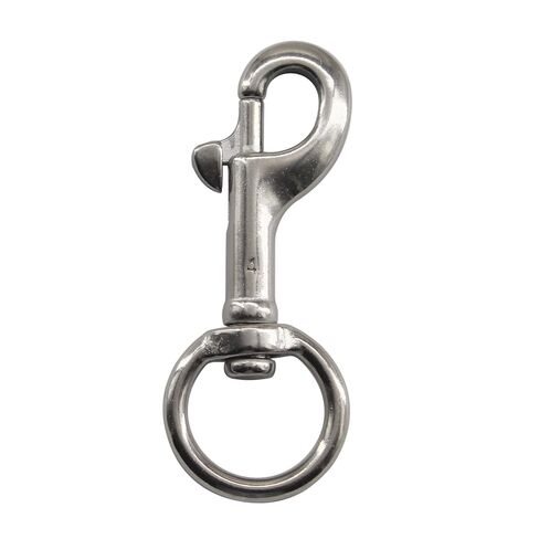 （2 Pieces) 120mm Swivel Eye Snap Hooks 316 Stainless Steel Marine Grade Single Ended Trigger Chain Clip for Dog Leash,Key Chain,Boat Ropes and Cages in Kuwait