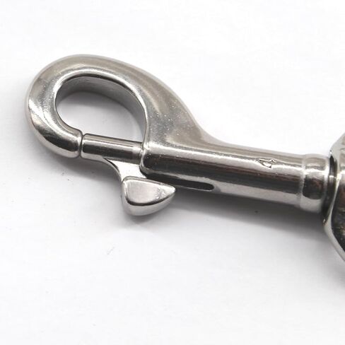 （2 Pieces) 120mm Swivel Eye Snap Hooks 316 Stainless Steel Marine Grade Single Ended Trigger Chain Clip for Dog Leash,Key Chain,Boat Ropes and Cages in Kuwait