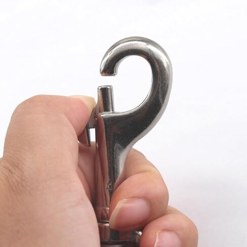 （2 Pieces) 120mm Swivel Eye Snap Hooks 316 Stainless Steel Marine Grade Single Ended Trigger Chain Clip for Dog Leash,Key Chain,Boat Ropes and Cages in Kuwait