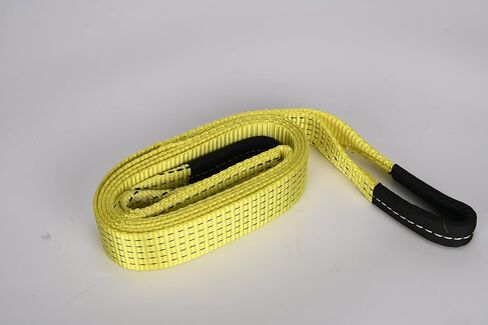 2 Pack 6' x 2" Lifting Sling Straps, 6 Feet Heavy Duty Lift Rigging Strap Tree Saver Recovery Securing Straps, Polyester Flat Towing Web Sling Winch Strap for Trailer, Hoist, Truck. in Saudi Arabia