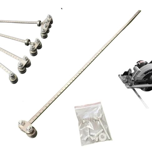 Positioning Calipers for Precise Measurements & Easy Wood Cutting Adjustable Stainless Steel Precision Cutting Guide,Positioning Calipers for Circular Saw & Hand Saw (Upgraded four-axis straight line) in Kuwait