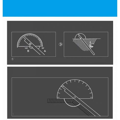 Stainless Steel Round Head 180 Degree Protractor Angle Finder Rotary Measuring Ruler Machinist Tool 10cm Craftsman Ruler in Saudi Arabia