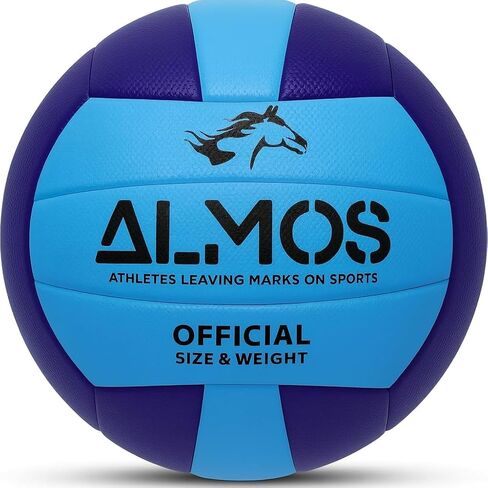 Almos Training Volleyball | Blue | Indoor Outdoor Volleyballs Sports Training Game Play Ball for Professionals| Adult | Official size in Saudi Arabia
