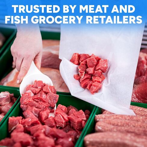 لفة ورق تجميد بيضاء من Paclord مقاس 24 بوصة × 1200 بوصة (100 بوصة) مصنوعة في الولايات المتحدة الأمريكية - غلاف مقاوم للرطوبة، يمنع حرق الفريزر، ويحافظ على اللحوم طازجة لمدة تصل إلى عام واحد - ورق مطلي بالبلاستيك للحوم والأسماك والدواجن in Kuwait