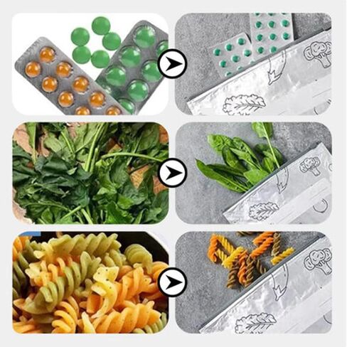 Reusable Aluminum Foil Sealable Storage Bags, 2025 New Resealable Vacuum Zipper Pouches for Food, Stand Up Foil Sealable Bags with Label and Zip Lock for Vegetable Fruit Meat (30PCS, 3 Size) in Saudi Arabia