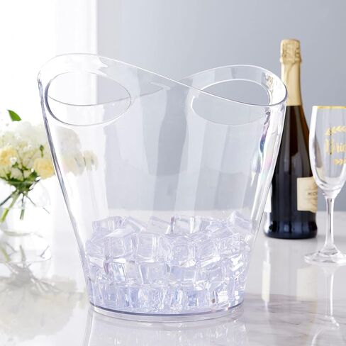 Celebrate It Clear Ice Pail with Handles, 6 Pack in Saudi Arabia