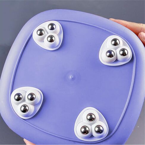 4 Pcs Self Adhesive Caster Wheels 360 Degree Swivel Mini Universal Wheel Set Appliance Rollers Appliance Sliders (White with 3 Stainless Steel Ball Style) in Saudi Arabia