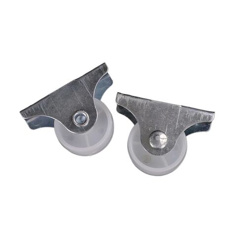 2 Pcs White Plastic Swivel Casters Roller Wheel Furniture Replacement Caster Wheel UniversalFor Platform Trolley Chair in Kuwait