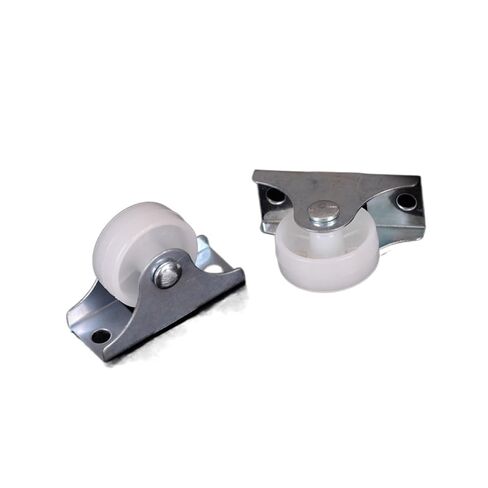 2 Pcs White Plastic Swivel Casters Roller Wheel Furniture Replacement Caster Wheel UniversalFor Platform Trolley Chair in Kuwait