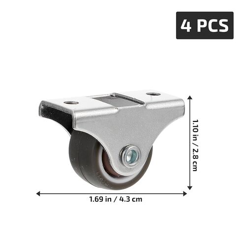 4PCS Casters Furniture Directional Silent Desk Table Movable Runner Wheel Fixed Heavy Duty in Saudi Arabia