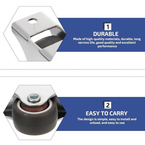 4PCS Casters Furniture Directional Silent Desk Table Movable Runner Wheel Fixed Heavy Duty in Saudi Arabia