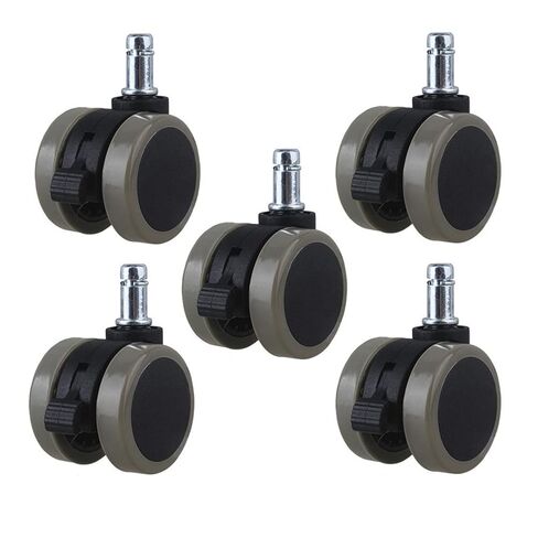 2 Inch Office Chair Swivel Casters Furniture Wheels Grip Ring Stem with Brake for Sofa Bed Goods Shelf Storage Rack Pack of 5 in Saudi Arabia