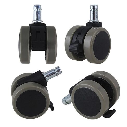 2 Inch Office Chair Swivel Casters Furniture Wheels Grip Ring Stem with Brake for Sofa Bed Goods Shelf Storage Rack Pack of 5 in Saudi Arabia