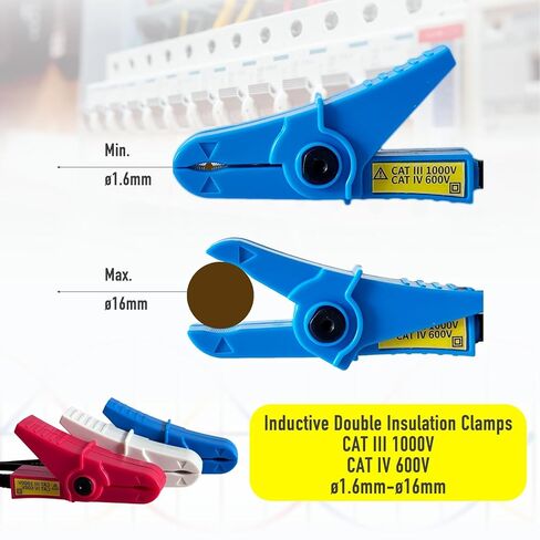 جهاز اختبار تسلسل الطور غير المتصل ETCR1000C من ETCR، مقياس دوران الطور، تيار متردد 70-1000 فولت، قطر السلك 0.06-0.6 بوصة in Kuwait