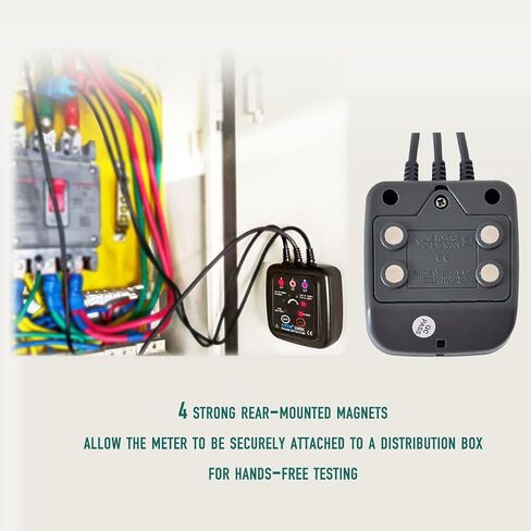 جهاز اختبار تسلسل الطور غير المتصل ETCR1000C من ETCR، مقياس دوران الطور، تيار متردد 70-1000 فولت، قطر السلك 0.06-0.6 بوصة in Kuwait