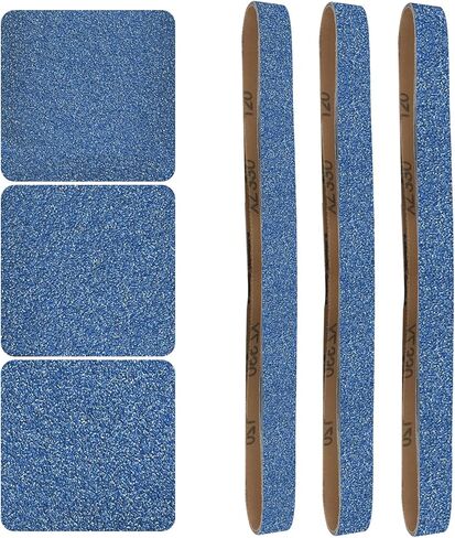 2x72 Inch Grinding Belts 10 Pcs 5 Grits Sizes (2 Each of 80/120/150/240/400 Grits) Heavy Duty Belt Sander Zirconia Sanding Belt Sander Paper for Wood, Metal, Stainless Steel, and Furniture in Saudi Arabia