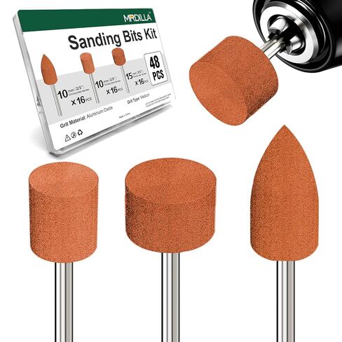 20 Pcs Bullet Shape Grinding Stone Bits, 1/8" Shank Aluminum Oxide Mounted Points for Dremel Rotary Tools in Saudi Arabia