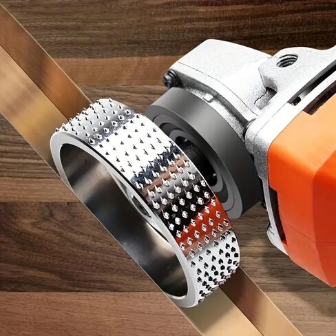 1pc Steel Grinding Wheel for Angle Grinder, 2.95 Inch Dia Wood Carving Disc, Durable Dense Spikes Design, Woodworking Shaping and Sanding Tool Attachment in Saudi Arabia