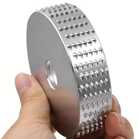 1pc Steel Grinding Wheel for Angle Grinder, 2.95 Inch Dia Wood Carving Disc, Durable Dense Spikes Design, Woodworking Shaping and Sanding Tool Attachment in Saudi Arabia